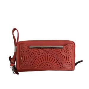 Enzo Angiolini Cutout Wristlet – Bright Orange/Peach – New With Tags